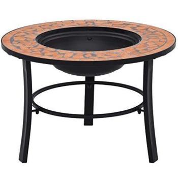 vidaXL Mosa Firepit Ceramic 68 cm
