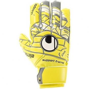 uhlsport Eliminator Soft SF Junior Guantes, Amarillo flúor Lite/Gris, 7.5