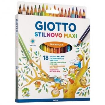 Lápiz de Colores Giotto Stilnovo Maxi 18 Colores Surtidos 4.2 mm