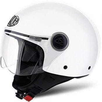 Casco Moto Airoh Jet Compact Pro Color L Bianco