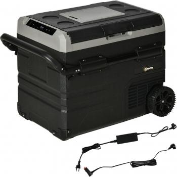 Outsunny Nevera y Congelador de Compresor Portátil 60L