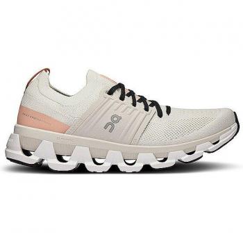 ON Women's Cloudswift 3 Running Shoes - Ivory/Rose, Synthetic Textile, Size 42