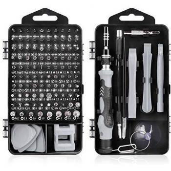 Juego de Destornilladores de Precisión,115 en 1 Destornilladores de Precision para iPhones,PC,Smartphone,Cámara,Reloj,Gafas y Otros Aparatos Electrónicos