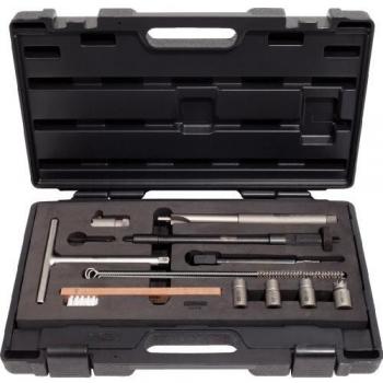 Kit de limpieza y fresado para asientos de inyectores, 13 piezas KS Tools