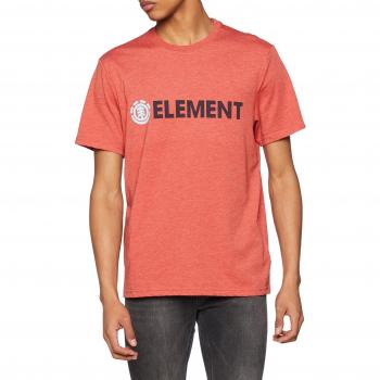 Element Blazin SS Camiseta, Hombre, Rojo