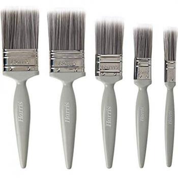 Set de Pinceles para Pintura de Emulsión, Plano, 5 Piezas