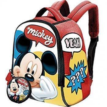 Mickey Mochila Neopreno + Monedero 22x18cm