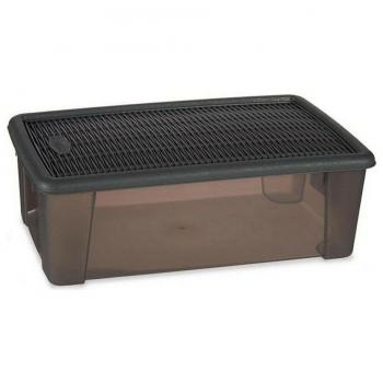 Caja con Tapa Stefanplast Elegance Gris 19,5 x 11,5 x 33 cm 5 L
