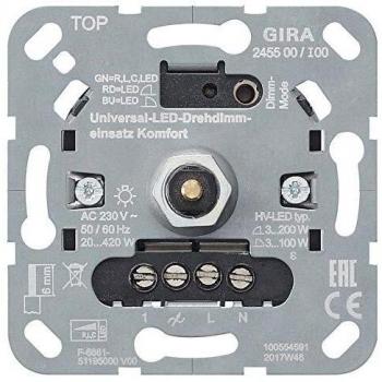 Gira 4010337031413 LED Universal Dimmer Insert 245500 Comfort Non-Design