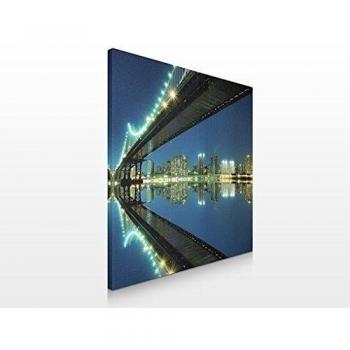 Apalis Cuadro de Lienzo no.139 Manhattan Bridge 70x70cm, Dimensions:70cm x 70cm