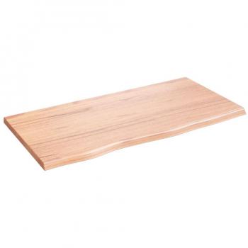 vidaXL Wall Shelf Light Brown 80x40x2 cm Treated Solid Wood Oak