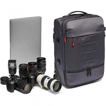 Manfrotto Manhattan Runner-50 Camera Roller Bag For Compact and Reflex Cameras, Multiuse, for Carrying Cameras and Accessories, in Water-Repellent Material, with PC and Tablet Compartment
