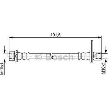 Manguera de freno Bosch BH1622 - 1987481738