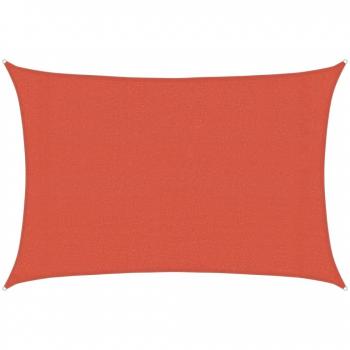 Toldo de vela HDPE terracota 160 g/m² 3x5 m
