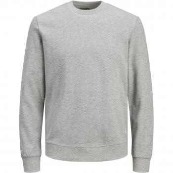 Jack & Jones Basic Light Grey Men's Crew Neck Sweatshirt