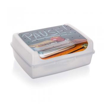 Caja de Almacenamiento Transparente KEEPER PAUSE 17 x 13 x 7 cm - Guardado Seguro y Fácil de Abrir