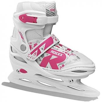 Roces Patines Sobre Hielo Jokey Ice 2.0 - Patines de hielo ajustables, diseño ergonómico, estructura ligera, bota acolchada para mayor comodidad, cuchillas de acero inoxidable, sistema de cierre rápido y