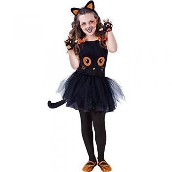 Rubie's - Disfraz infantil de gatita Tutuween para niña, color negro, S