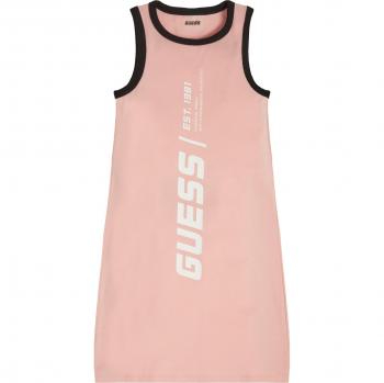 Guess Mini Me Girls' Dress - Sleeveless Hacienda Pink