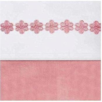 Jollein 008-511-64975 sábanas, 75x100 cm, Gaza flor, rosa