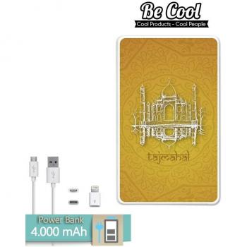 Becool® - Batería Externa Power Bank 4000 mah + Gratis 1 cable USB-MicroUsb