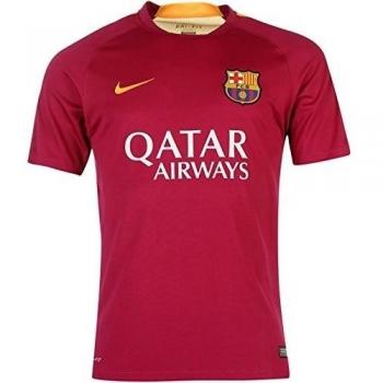 Nike Fcb Flash Pm Ss Top 2 - Camiseta Fútbol Club Barcelona 2015/2016 para hombre, color rojo / dorado, talla L