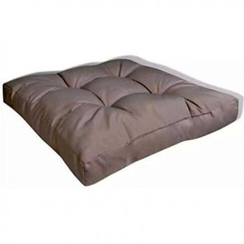 vidaXL Cojín Tapizado de Asiento 60 x 60 x 10 cm Blanca Arena