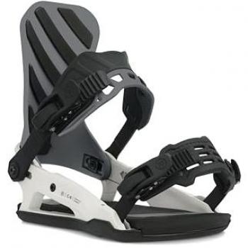 Ride C-8 Grey M - Fijaciones de snowboard, modelo C-8, color gris, para hombres