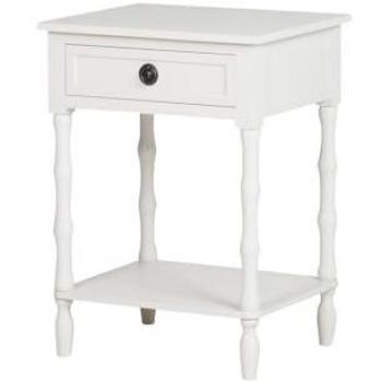 Mesita Beige de Madera de Pino y Contrachapado 48x40x66 cm - Alta Calidad