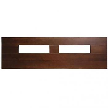 Cabecero Abierto SUECIA de Madera de Pino Color Nogal, Artesanal y Fabricado en España para Cama de 150 cm - Muebles PEJECAR
