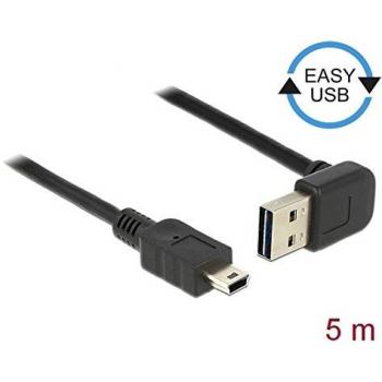 Cable USB 2.0 de 5 m tipo A a Mini-USB B negro