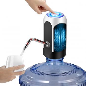 YOMYM Dispensador de Agua, Bomba de Agua de Carga USB, extraíble, Apto para Usar en Agua embotellada, dispensador de Agua para garrafas.