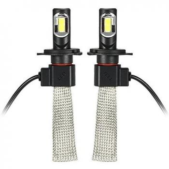 KKmoon Par 36W 4000LM H4 Bombilla Luz de Niebla Freno COB Chip LED Luz Blanca 6000K para Coche 12V 24V