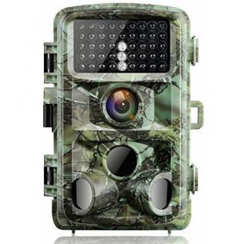 Campark Cámara de Caza 14MP 1080P IP56 Impermeable Trail Cámara con 3 PIR Sensor Gran Angular de 120° IR LED Invisible Visión Nocturna hasta 65ft/20M 2.4 '' LCD Vigilancia de Animales