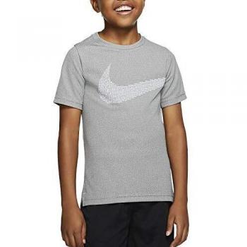 Nike Swoosh Pixeled - Camiseta gris para niño CJ7734-010 gris M