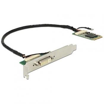 Tarjeta Gráfica Interna DeLOCK 9525 DVI-I con Adaptador Mini PCIe VGA