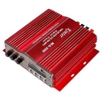 Amplificador - kinter Amplificador estereo remota del FM del coche 4-canal motocicleta