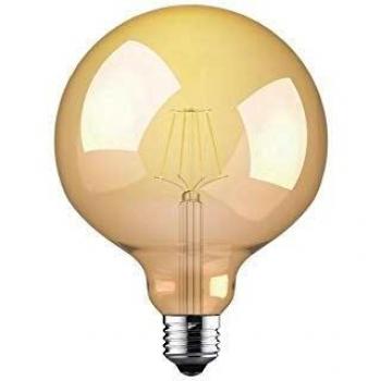 LED Vintage 2200K cálido oro 4W = 30W Globe E27/ES luz instantánea sin mercurio 330lúmenes, a + calificación UV libre