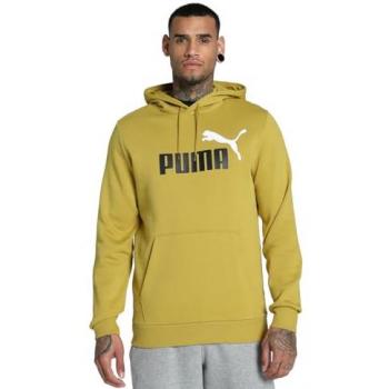 Sudadera de Hombre Puma Essentials+ 2 Colores con Capucha y Logo Grande, Algodón, Invierno, Talla L