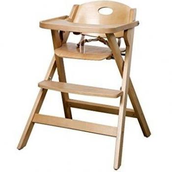 roba-kids Roba, Chaise Haute Pliante Qui Économise L'espace Trona Plegable, Madera