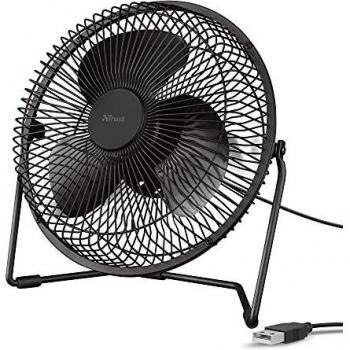 Trust Blaze Ventilador con Alimentación USB, Velocidad Ajustable, Cable de 120 cm - Negro
