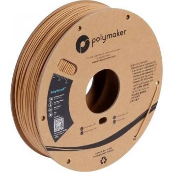Filamento PLA Polymaker PolyWood 1,75 mm 600 g Color Madera Marrón