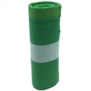 Bolsas de basura autocierre WellHome 30 unidades 40-50L, polietileno, dimensiones 64x71 cm, color verde