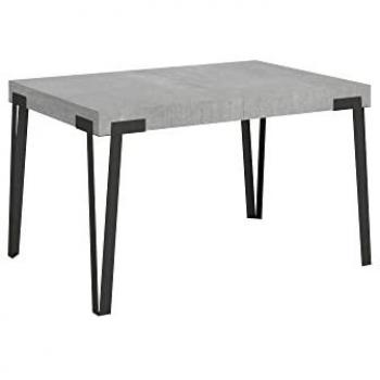 Mesa extensible 90x130/234 cm Cemento Rio Extracción Antracita