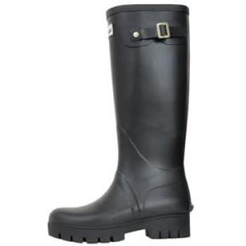 Barbour Snowdon Women's Matte Black Rubber Boots Size 37