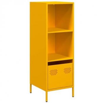 Aparador de Acero Amarillo Mostaza 35x39x103,5 cm