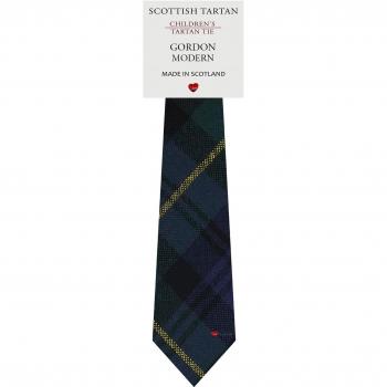 Boys All Wool Tie Woven Scotland - Gordon Modern Tartan