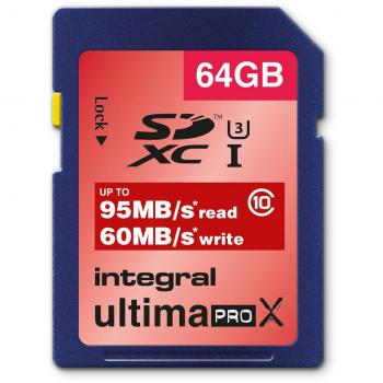 Integral UltimaPro X - Tarjeta de memoria SecureDigital de 64 GB