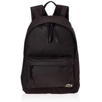Lacoste NH2860, Mochila para Hombre, Negro