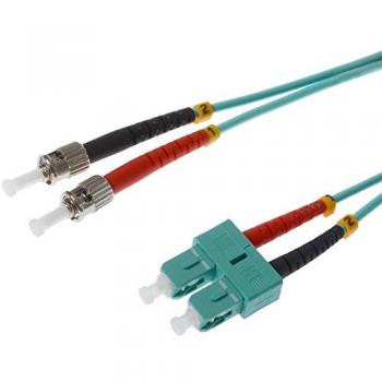 Cable de Red Helos Herweck CAT6 2m y Cable de Fibra Óptica OM3 SC/ST 2m
